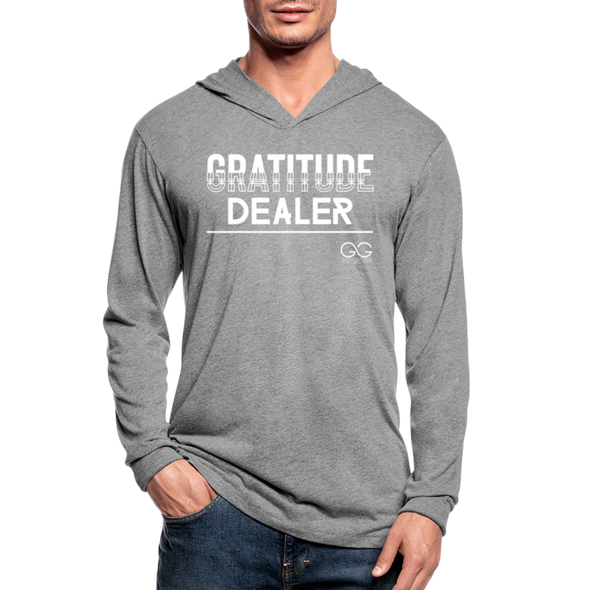 Gratitude Dealer Next Level Hoodie - heather gray