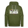 Lets Go Brandon Men’s Premium Hoodie - olive green