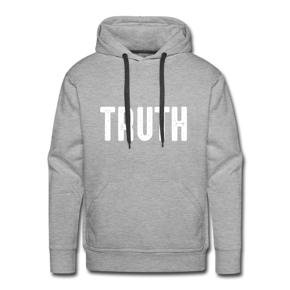 TRUTH Men’s Premium Hoodie - heather grey
