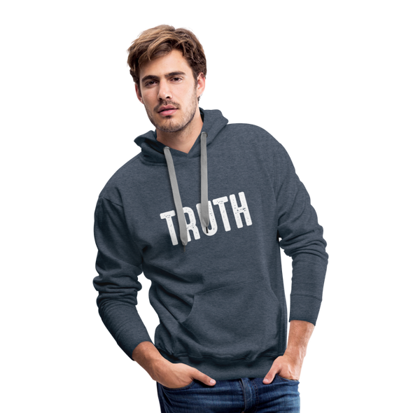 TRUTH Men’s Premium Hoodie - heather denim
