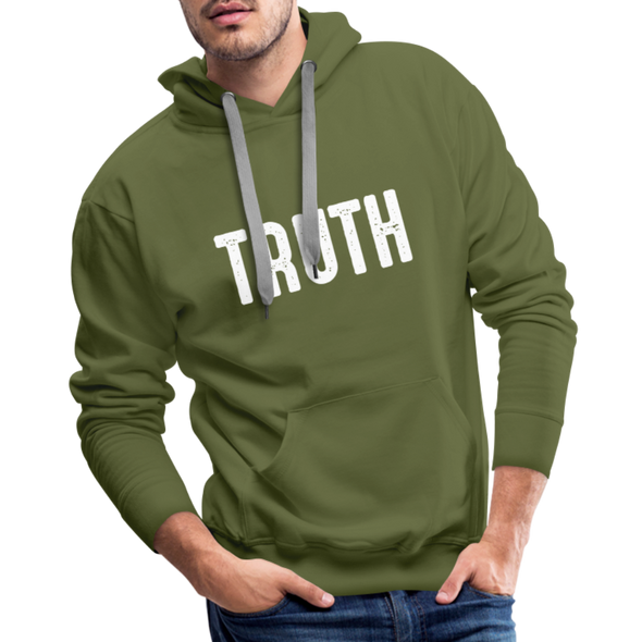 TRUTH Men’s Premium Hoodie - olive green