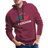 FREEDOM Men’s Premium Hoodie - burgundy
