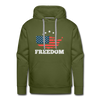 FREEDOM Men’s Premium Hoodie - olive green