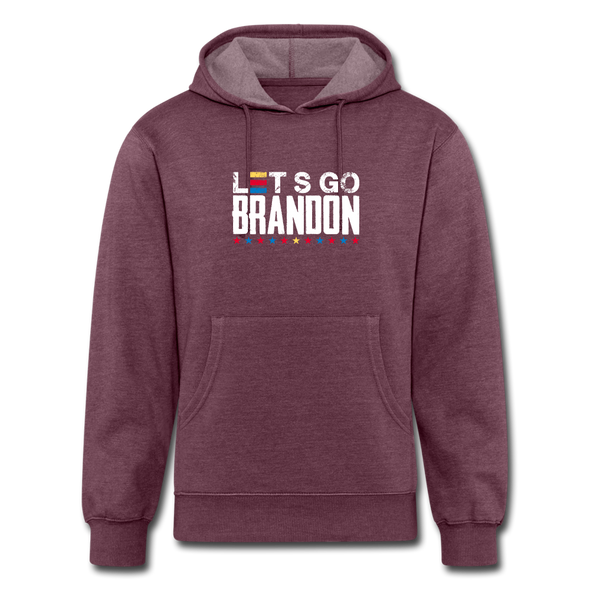 Lets Go Brandon Organic Hoodie - heather burgundy