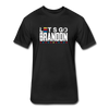 Lets Go Brandon Fitted Cotton-Poly T-Shirt - black