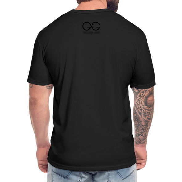 Lets Go Brandon Fitted Cotton-Poly T-Shirt - black