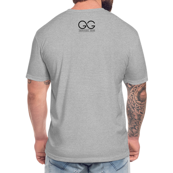 Lets Go Brandon Fitted Cotton-Poly T-Shirt - heather gray
