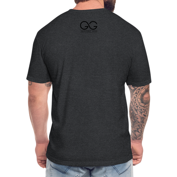 TRUTH Fitted Cotton/Poly T-Shirt - heather black
