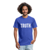 TRUTH Fitted Cotton/Poly T-Shirt - heather royal
