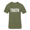 TRUTH Fitted Cotton/Poly T-Shirt - heather military green