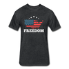 FREEDOM Fitted Cotton-Poly T-Shirt - heather black