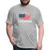 FREEDOM Fitted Cotton-Poly T-Shirt - heather gray