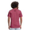 FREEDOM Fitted Cotton-Poly T-Shirt - heather burgundy