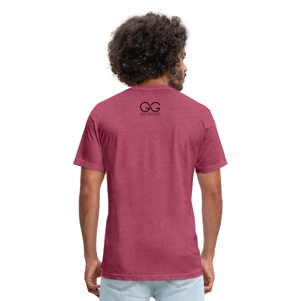 Freedom 2 Fitted Cotton-Poly T-Shirt - heather burgundy