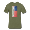 Freedom 2 Fitted Cotton-Poly T-Shirt - heather military green