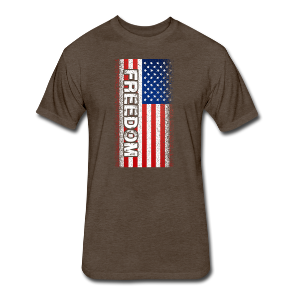 Freedom 2 Fitted Cotton-Poly T-Shirt - heather espresso