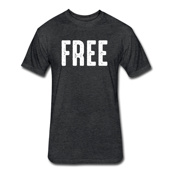 FREE Fitted Cotton/Poly T-Shirt - heather black