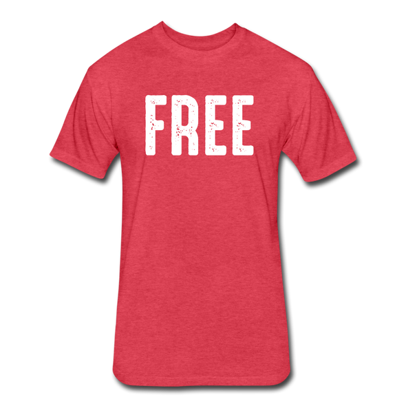 FREE Fitted Cotton/Poly T-Shirt - heather red