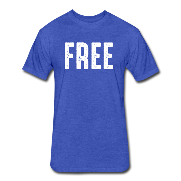 FREE Fitted Cotton/Poly T-Shirt - heather royal