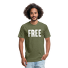 FREE Fitted Cotton/Poly T-Shirt - heather military green