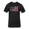 FREE American Fitted Cotton-Poly T-Shirt Unisex - black