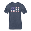 FREE American Fitted Cotton-Poly T-Shirt Unisex - heather navy