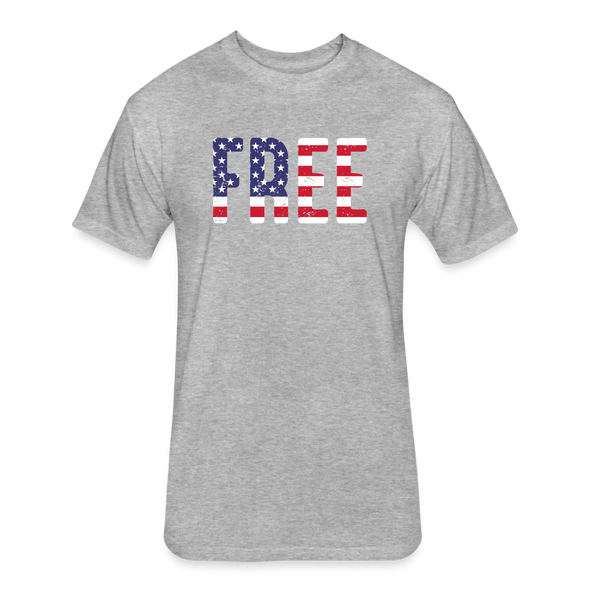 FREE American Fitted Cotton-Poly T-Shirt Unisex - heather gray
