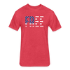 FREE American Fitted Cotton-Poly T-Shirt Unisex - heather red