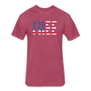 FREE American Fitted Cotton-Poly T-Shirt Unisex - heather burgundy