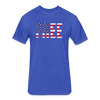 FREE American Fitted Cotton-Poly T-Shirt Unisex - heather royal