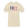 FREE American Fitted Cotton-Poly T-Shirt Unisex - heather cream